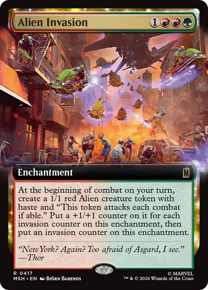 Alien Invasion 417 (Marvel Super Heroes)  - Extended Art | Good Games Cannington