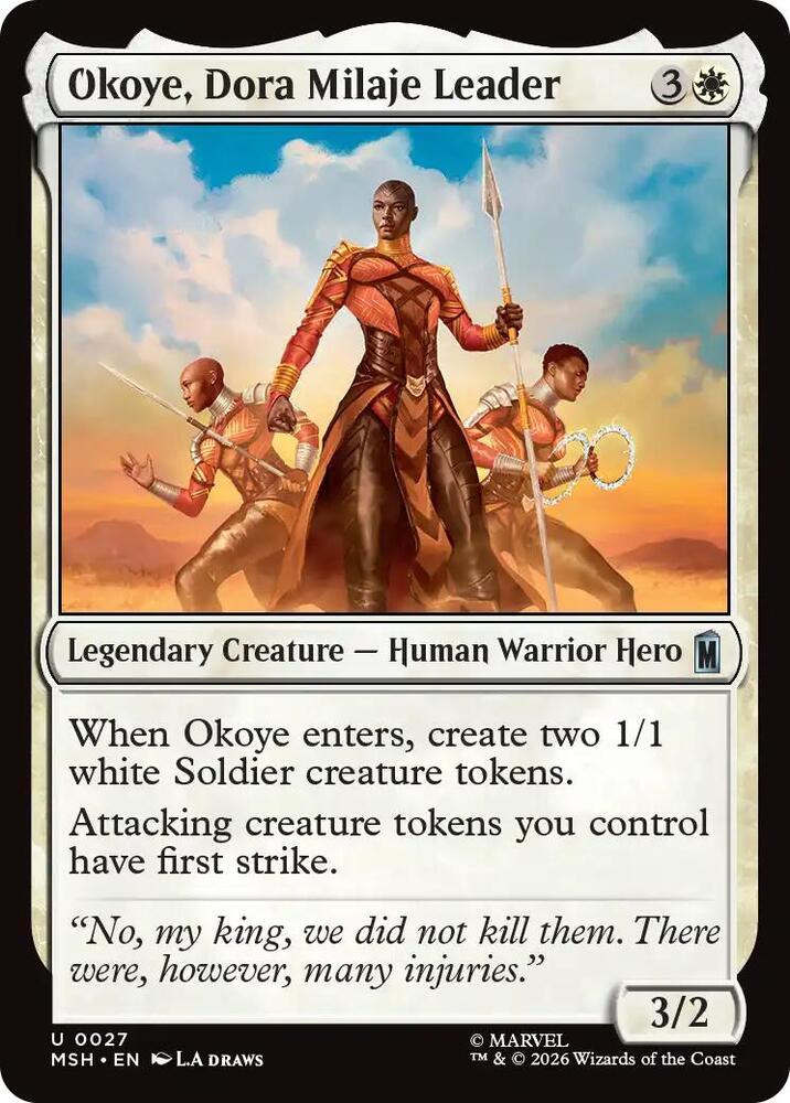 Okoye, Dora Milaje Leader 27 (Marvel Super Heroes)  - Foil | Good Games Cannington