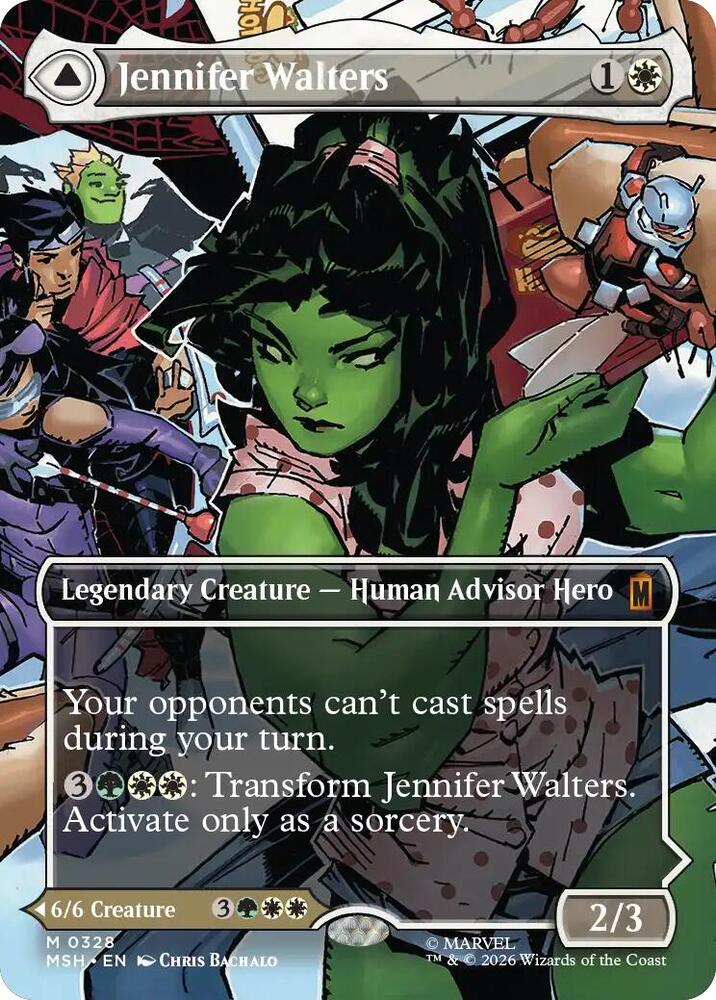 Jennifer Walters // The Sensational She-Hulk 328 (Marvel Super Heroes)  - Borderless Foil | Good Games Cannington