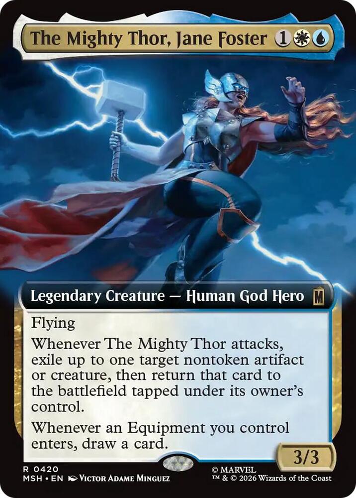 The Mighty Thor, Jane Foster 420 (Marvel Super Heroes)  - Extended Art  | Good Games Cannington