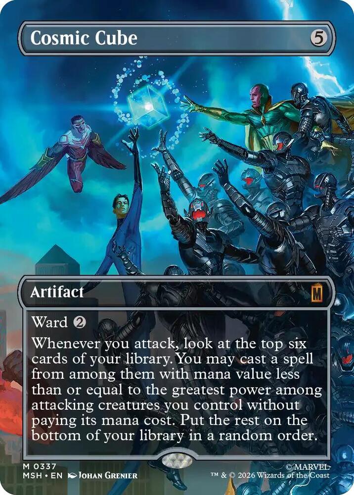 Cosmic Cube 337 (Marvel Super Heroes)  - Borderless Foil | Good Games Cannington
