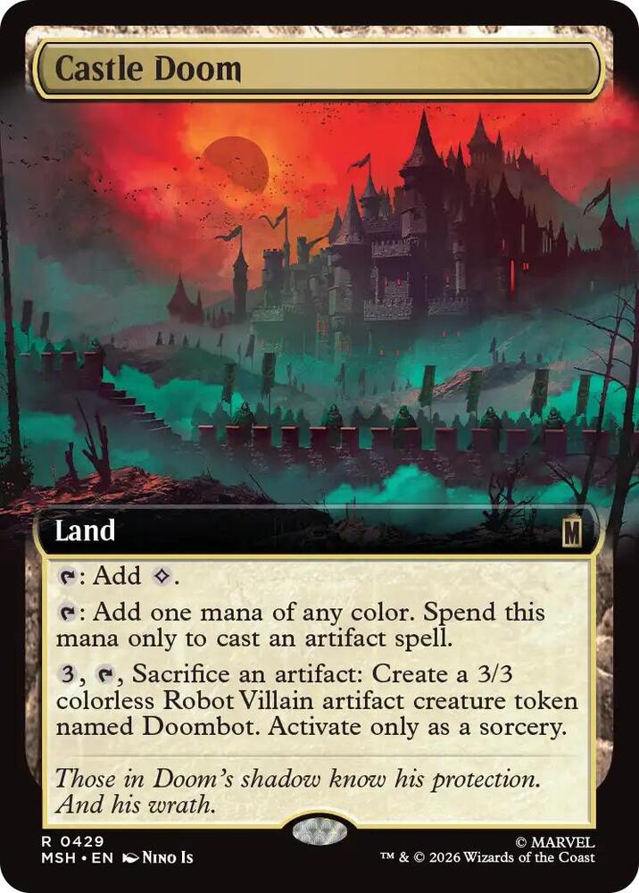 Castle Doom 429 (Marvel Super Heroes)  - Extended Art | Good Games Cannington