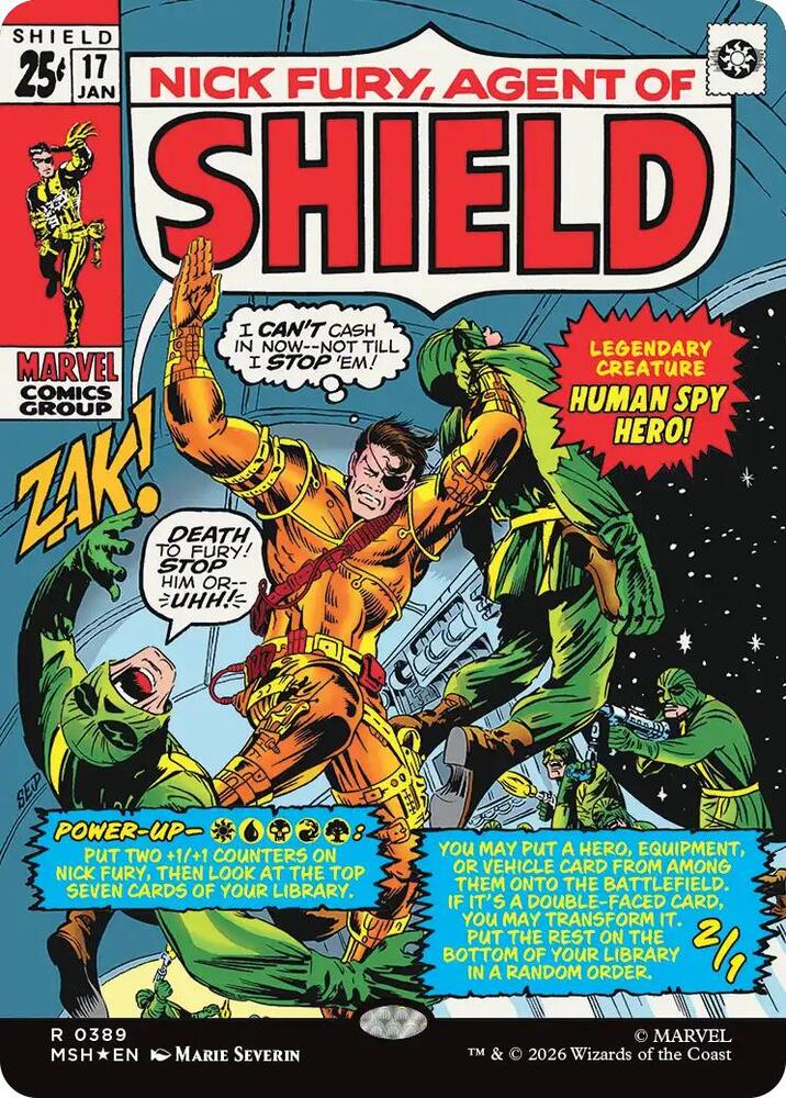 Nick Fury, Agent of S.H.I.E.L.D. 389 (Marvel Super Heroes)  - Borderless Foil | Good Games Cannington