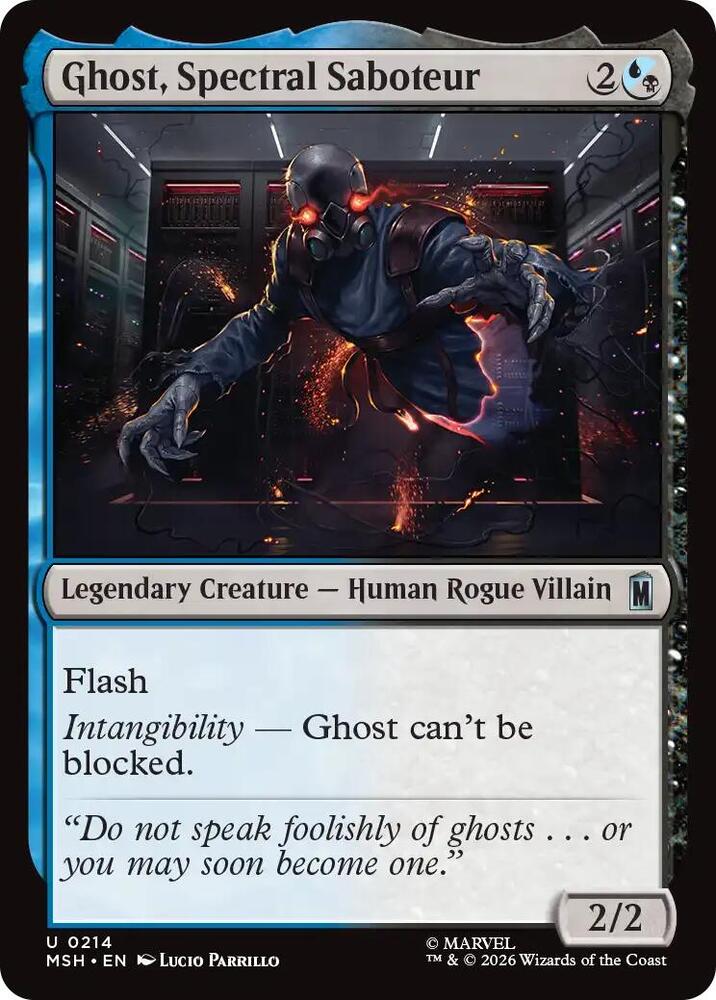 Ghost, Spectral Saboteur 214 (Marvel Super Heroes)  - Foil | Good Games Cannington