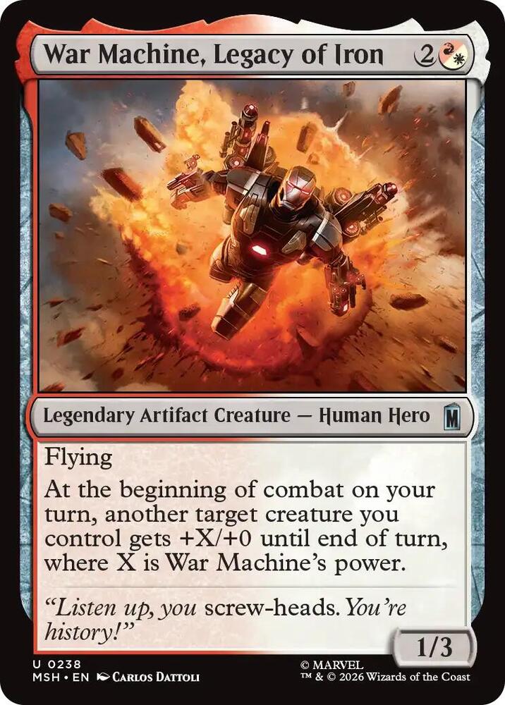 War Machine, Legacy of Iron 238 (Marvel Super Heroes)  | Good Games Cannington