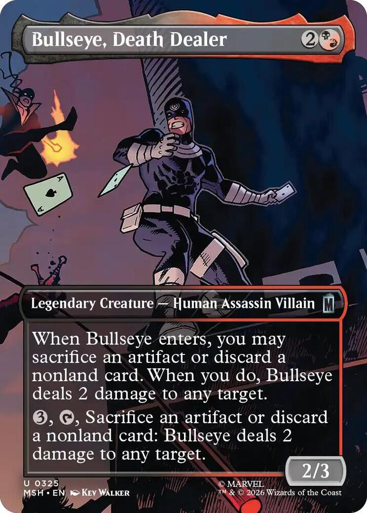 Bullseye, Death Dealer 325 (Marvel Super Heroes)  - Borderless | Good Games Cannington