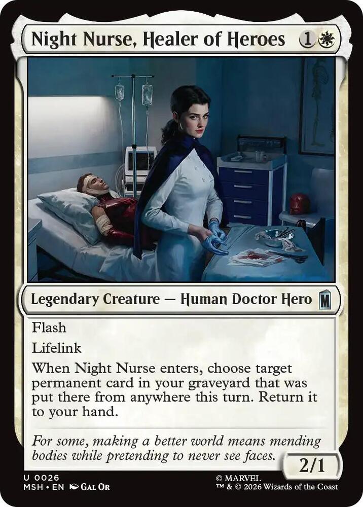 Night Nurse, Healer of Heroes 26 (Marvel Super Heroes)  | Good Games Cannington