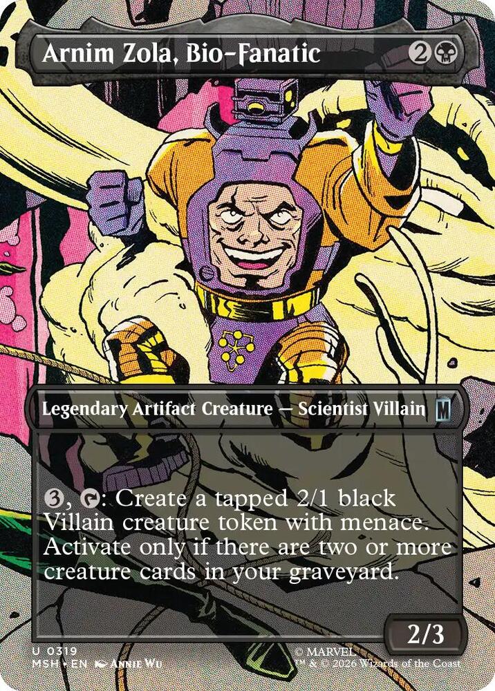 Arnim Zola, Bio-Fanatic 319 (Marvel Super Heroes)  - Borderless Foil | Good Games Cannington