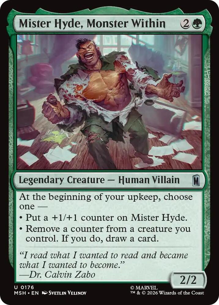 Mister Hyde, Monster Within 176 (Marvel Super Heroes)  - Foil | Good Games Cannington