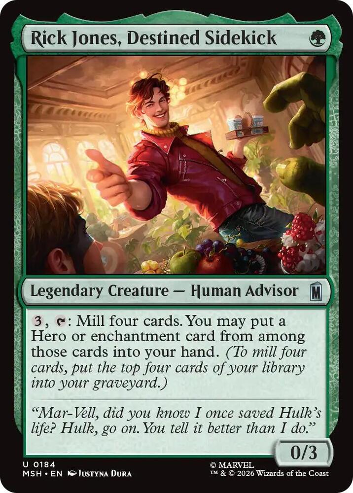 Rick Jones, Destined Sidekick 184 (Marvel Super Heroes)  | Good Games Cannington