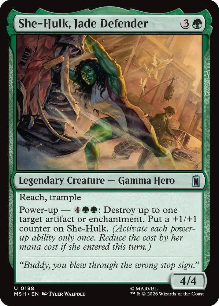 She-Hulk, Jade Defender 188 (Marvel Super Heroes)  - Foil | Good Games Cannington
