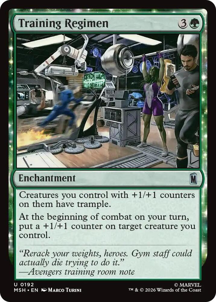 Training Regimen 192 (Marvel Super Heroes)  - Foil | Good Games Cannington