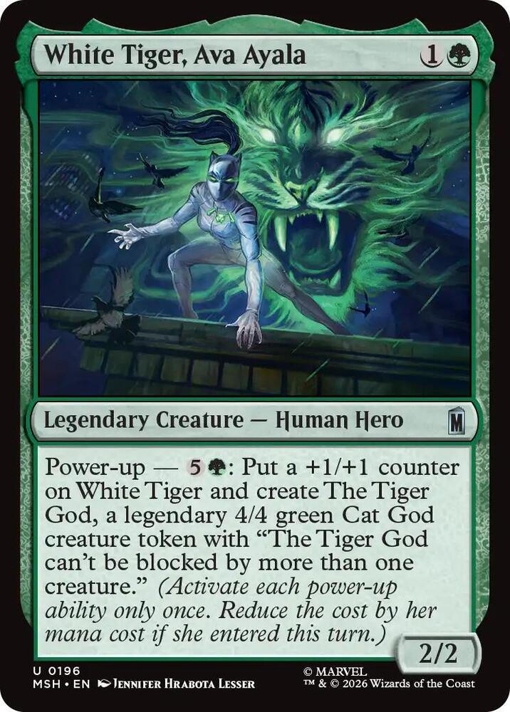 White Tiger, Ava Ayala 196 (Marvel Super Heroes)  - Foil | Good Games Cannington