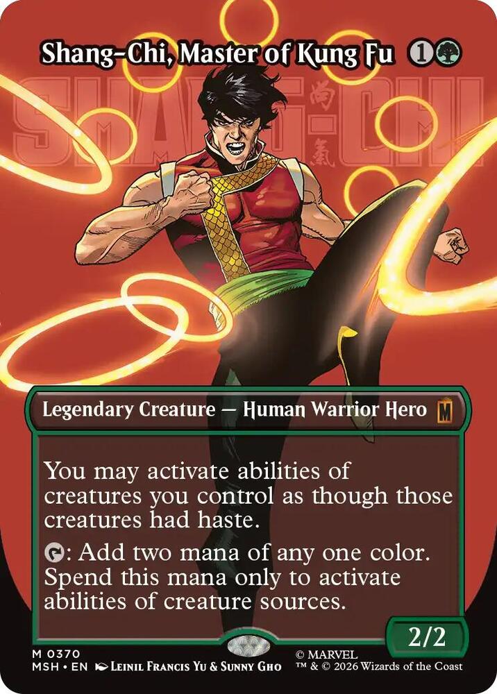 Shang-Chi, Master of Kung Fu 370 (Marvel Super Heroes)  - Borderless Foil | Good Games Cannington