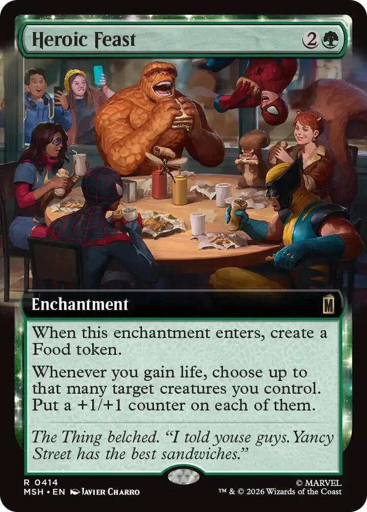 Heroic Feast 414 (Marvel Super Heroes)  - Extended Art | Good Games Cannington