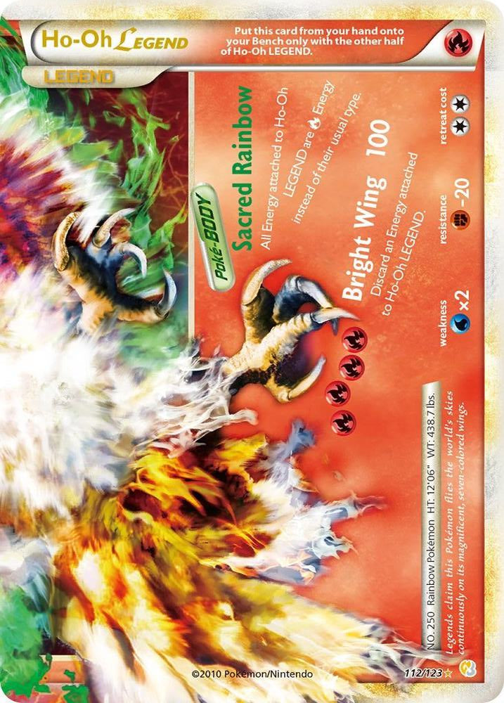 Ho-Oh Legend Bottom 112/123 (HeartGold SoulSilver)  - Holofoil | Good Games Cannington