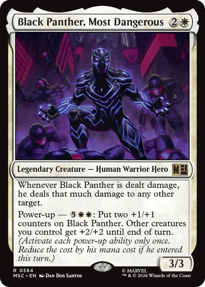 Black Panther, Most Dangerous 584 (Commander: Marvel Super Heroes)  - Foil | Good Games Cannington
