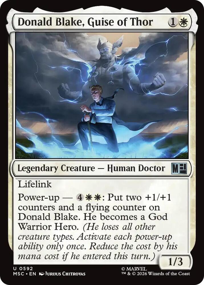Donald Blake Guise of Thor 592 (Commander: Marvel Super Heroes)  - Foil | Good Games Cannington