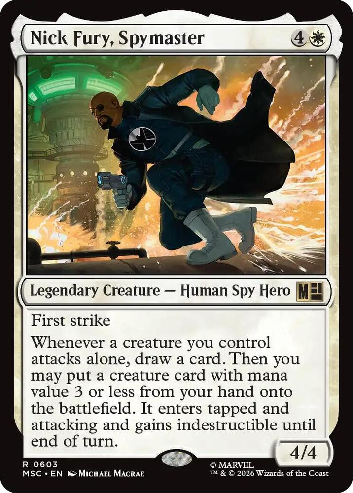 Nick Fury, Spymaster 603 (Commander: Marvel Super Heroes)  - Foil | Good Games Cannington