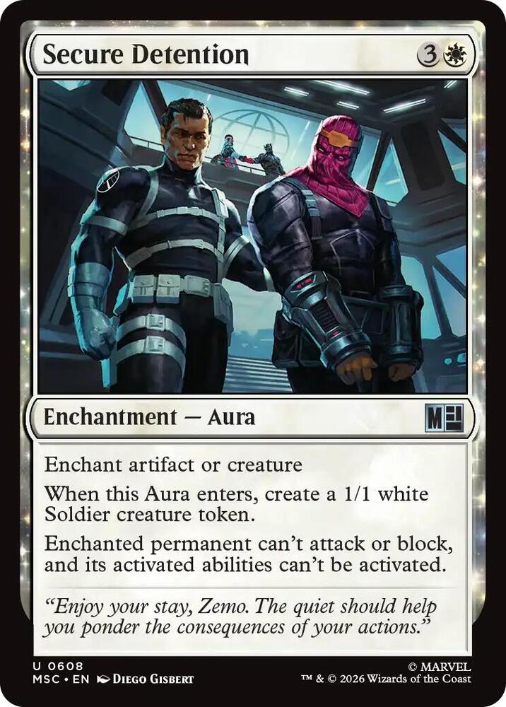 Secure Detention 608 (Commander: Marvel Super Heroes)  - Foil | Good Games Cannington