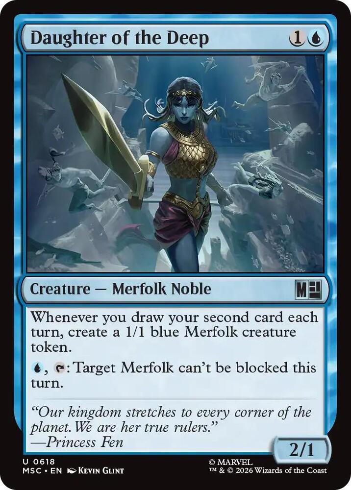 Daughter of the Deep 618 (Commander: Marvel Super Heroes)  - Foil | Good Games Cannington