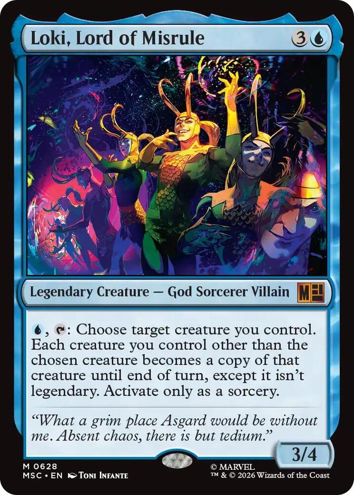 Loki, Lord of Misrule 628 (Commander: Marvel Super Heroes)  - Foil | Good Games Cannington