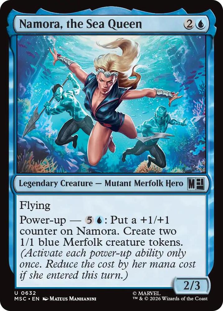 Namora, the Sea Queen 632 (Commander: Marvel Super Heroes)  - Foil | Good Games Cannington