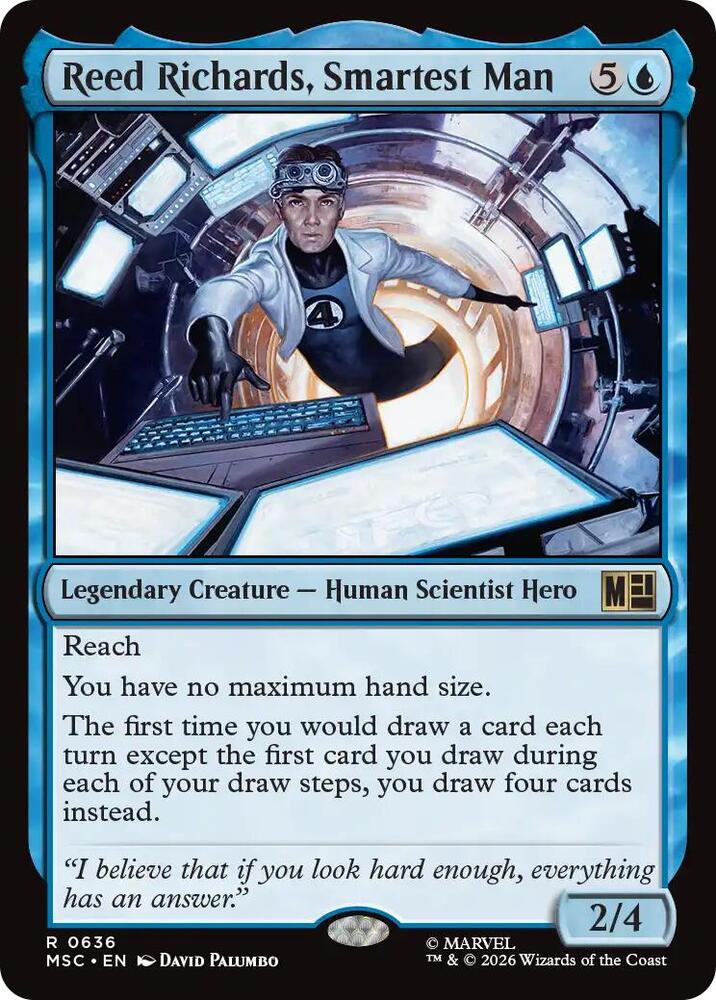 Reed Richards, Smartest Man 636 (Commander: Marvel Super Heroes)  - Foil | Good Games Cannington