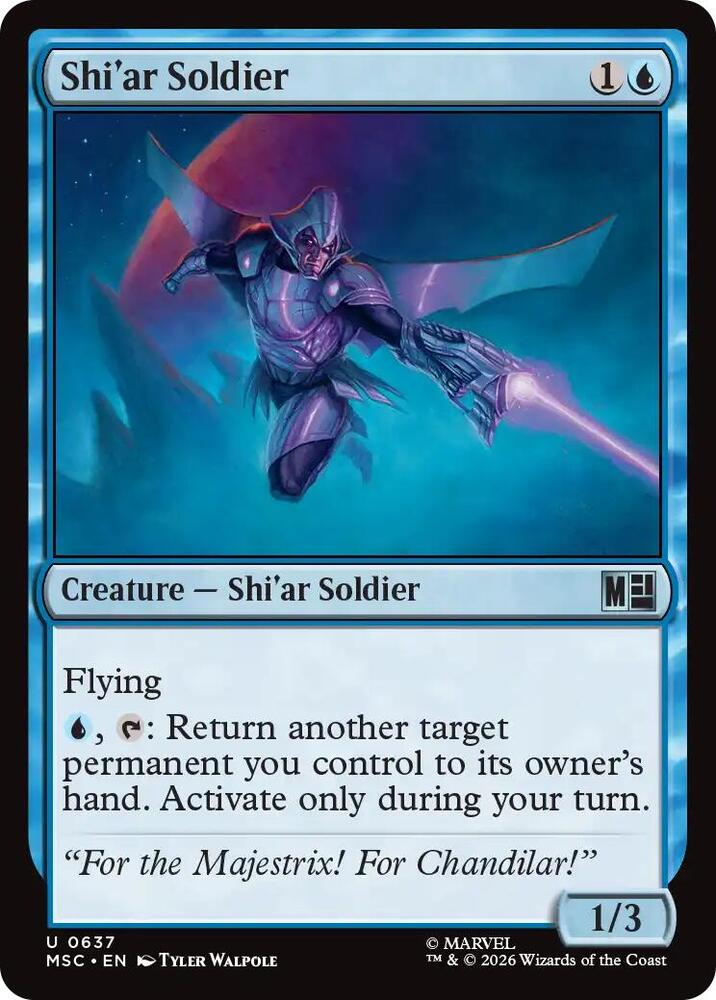 Shi'ar Soldier 637 (Commander: Marvel Super Heroes)  - Foil | Good Games Cannington