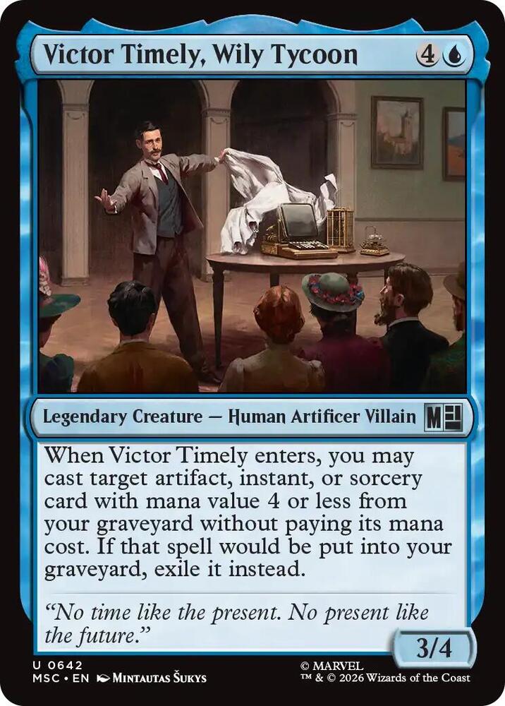 Victor Timely Wily Tycoon 642 (Commander: Marvel Super Heroes)  - Foil | Good Games Cannington
