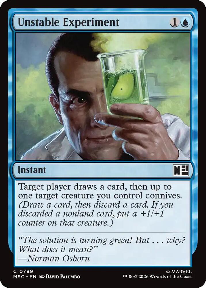 Unstable Experiment 789 (Commander: Marvel Super Heroes)  - Foil | Good Games Cannington