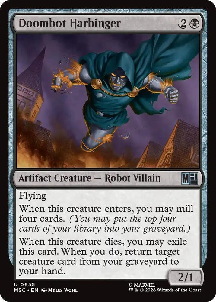 Doombot Harbinger 655 (Commander: Marvel Super Heroes)  - Foil | Good Games Cannington
