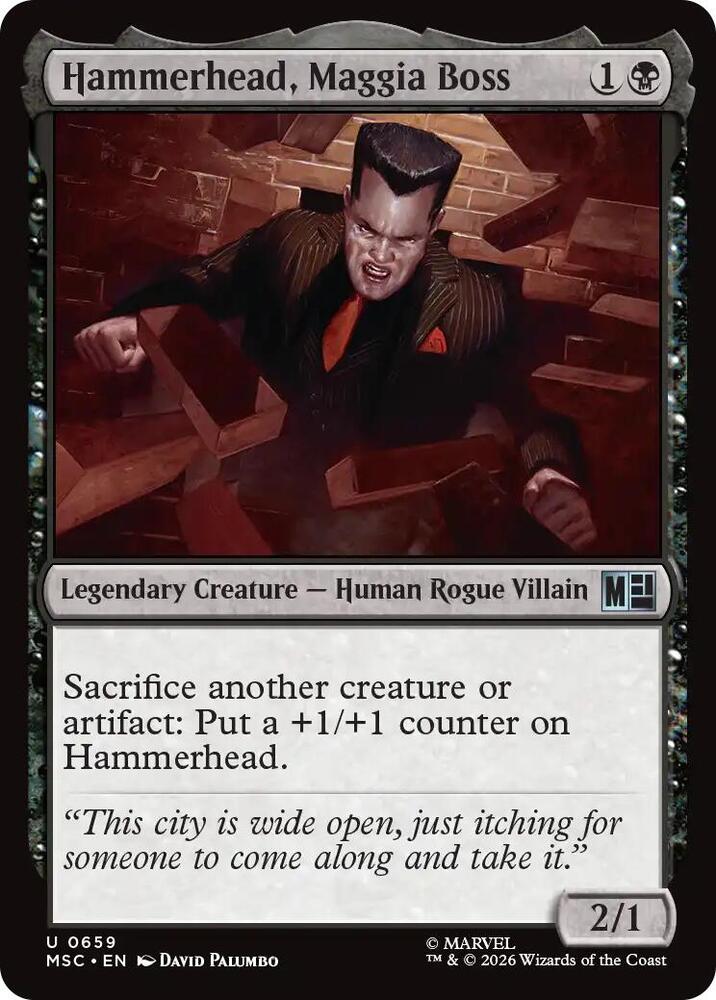 Hammerhead, Maggia Boss 659 (Commander: Marvel Super Heroes)  - Foil | Good Games Cannington