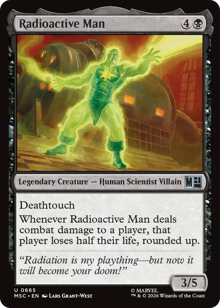Radioactive Man 665 (Commander: Marvel Super Heroes)  - Foil | Good Games Cannington