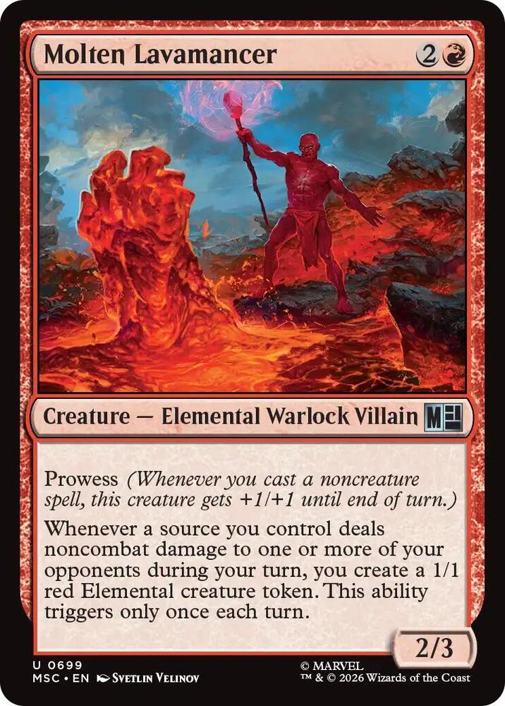 Molten Lavamancer 699 (Commander: Marvel Super Heroes)  | Good Games Cannington