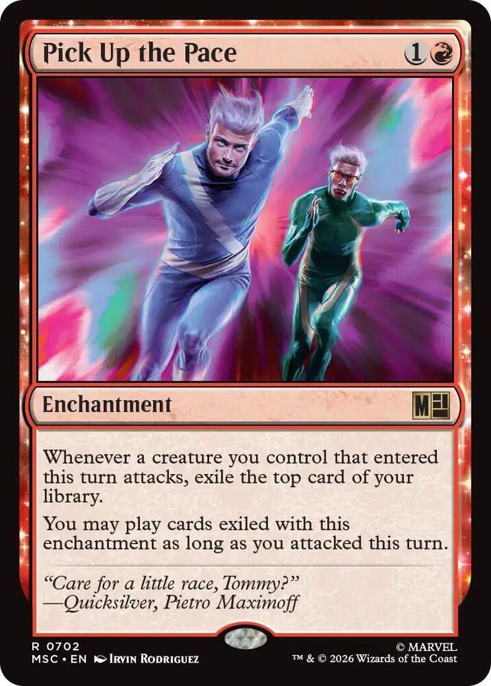 Pick Up the Pace 702 (Commander: Marvel Super Heroes)  - Foil | Good Games Cannington