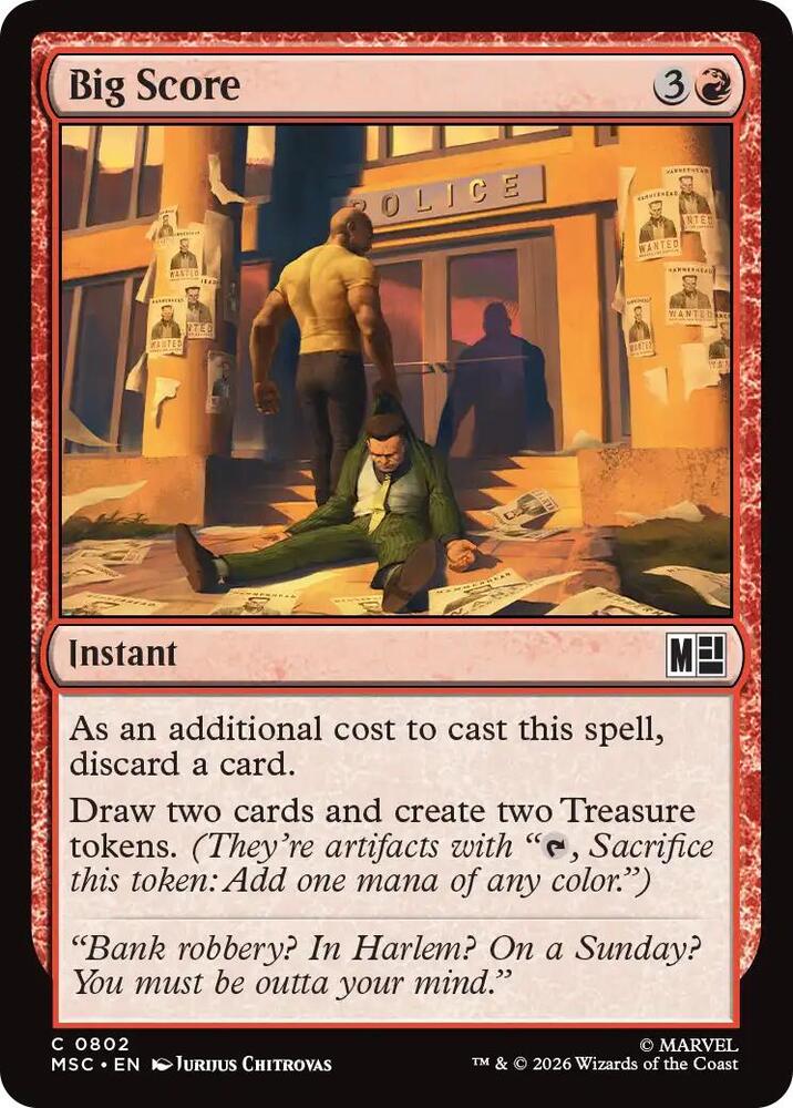 Big Score 802 (Commander: Marvel Super Heroes)  - Foil | Good Games Cannington