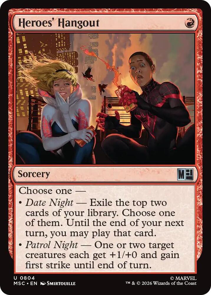 Heroes Hangout 804 (Commander: Marvel Super Heroes)  - Foil | Good Games Cannington