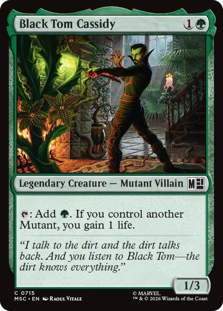 Black Tom Cassidy 715 (Commander: Marvel Super Heroes)  - Foil | Good Games Cannington