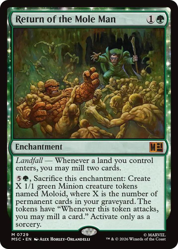 Return of the Mole Man 729 (Commander: Marvel Super Heroes)  - Foil | Good Games Cannington