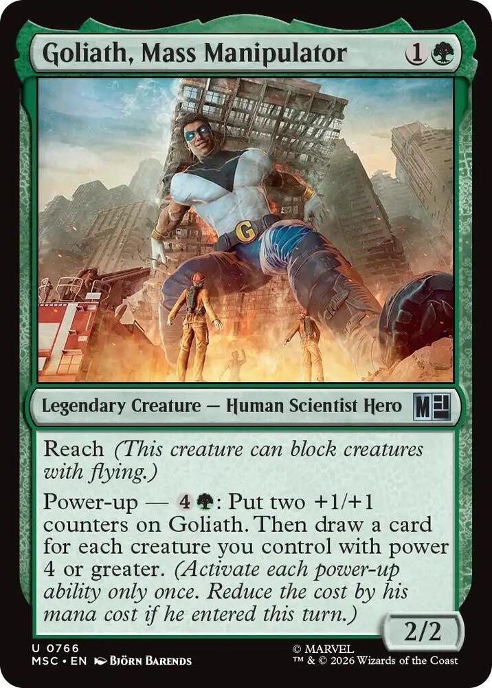 Goliath, Mass Manipulator 766 (Commander: Marvel Super Heroes)  - Foil | Good Games Cannington
