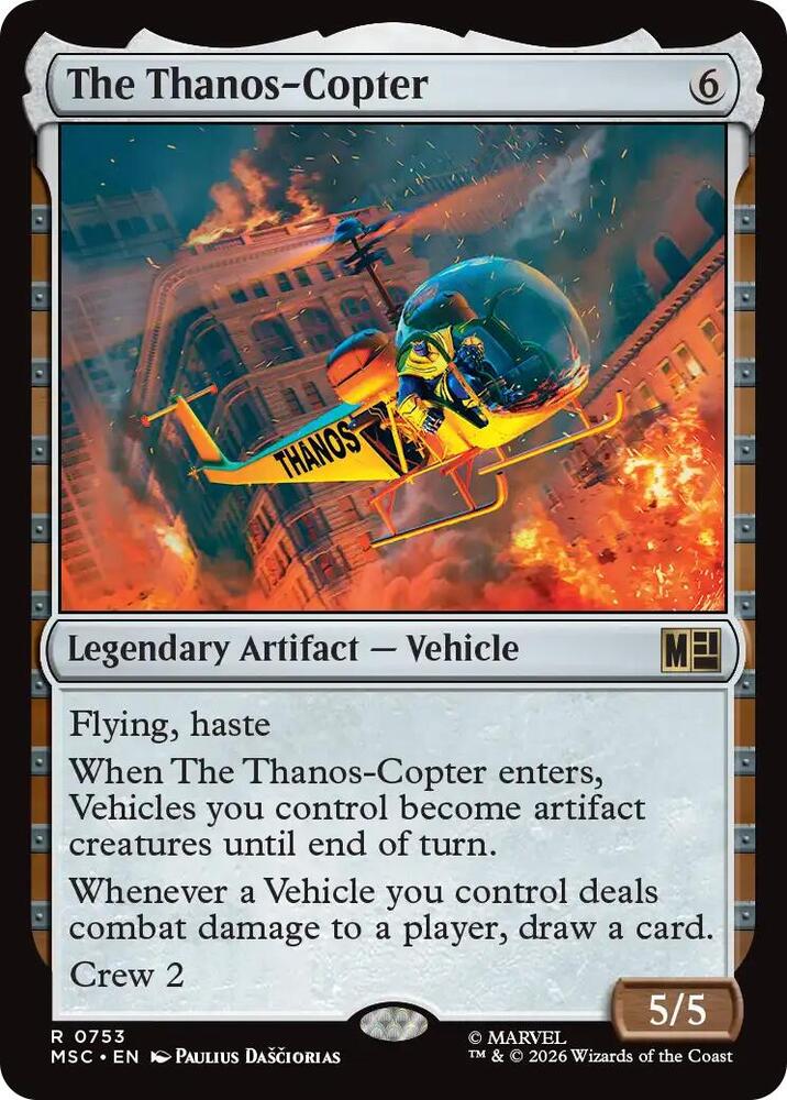 The Thanos-Copter 753 (Commander: Marvel Super Heroes)  - Foil | Good Games Cannington