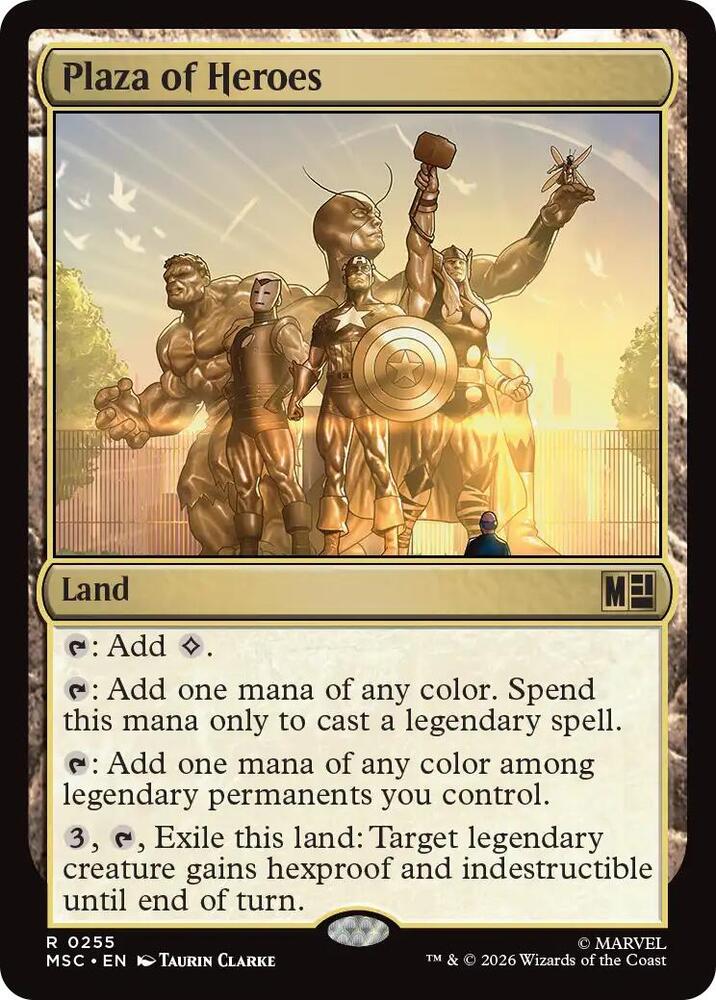 Plaza of Heroes 255 (Commander: Marvel Super Heroes)  | Good Games Cannington
