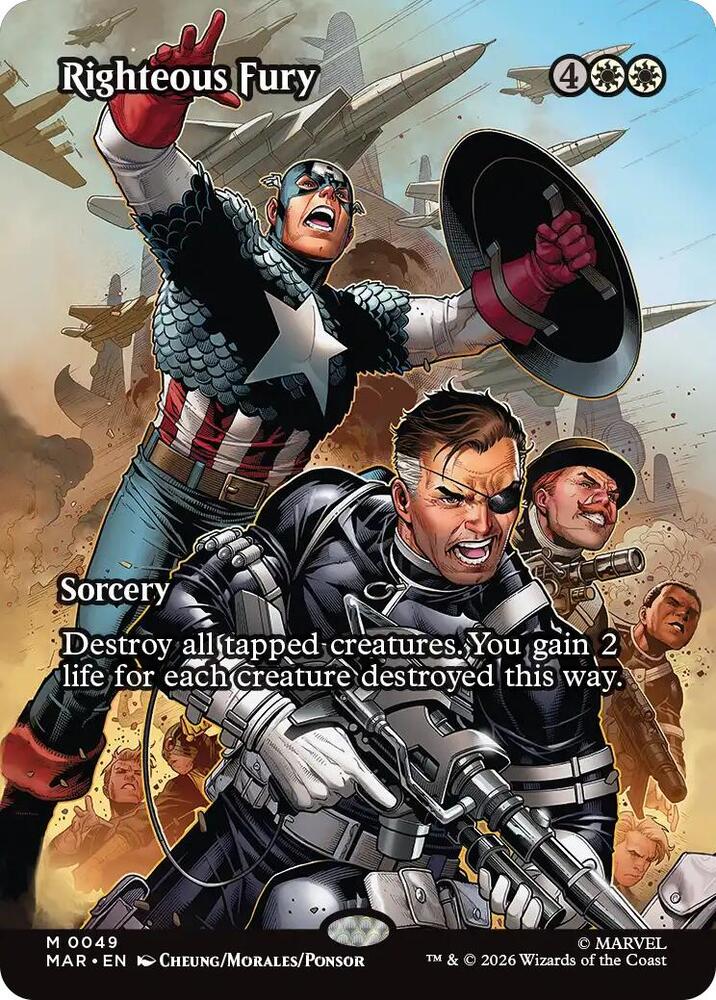 Righteous Fury 49 (Marvel Universe Eternal-Legal)  - Borderless | Good Games Cannington