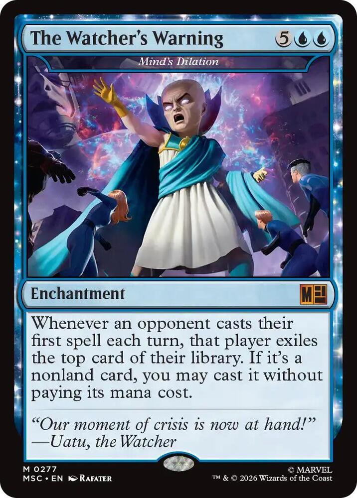 The Watcher's Warning // Mind's Dilation 277 (Commander: Marvel Super Heroes)  | Good Games Cannington