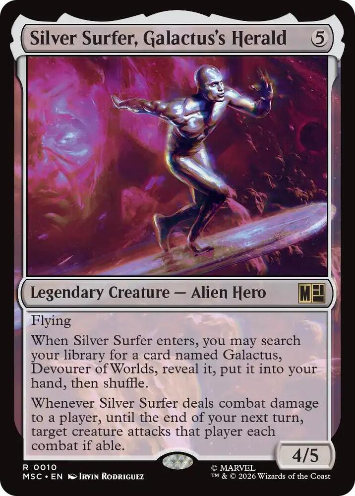 Silver Surfer, Galactus's Herald 10 (Commander: Marvel Super Heroes)  | Good Games Cannington