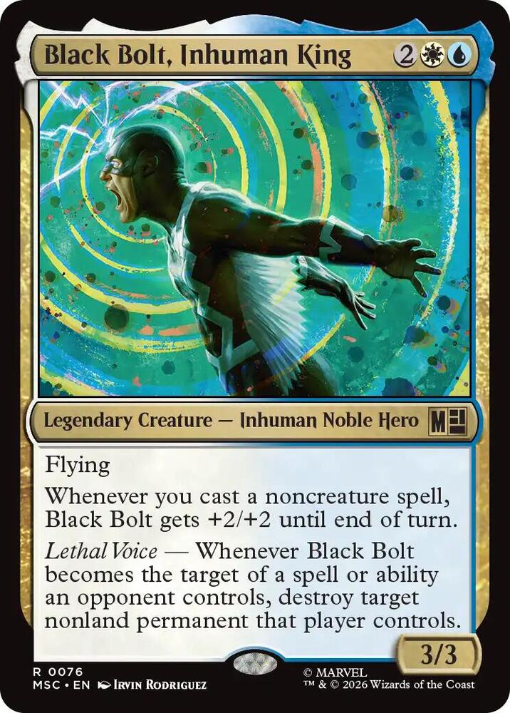 Black Bolt Inhuman King 76 (Commander: Marvel Super Heroes)  | Good Games Cannington