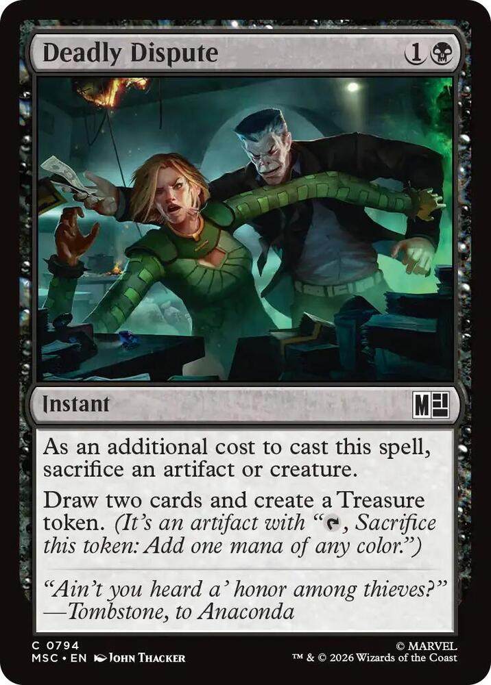 Deadly Dispute 794 (Commander: Marvel Super Heroes)  - Foil | Good Games Cannington