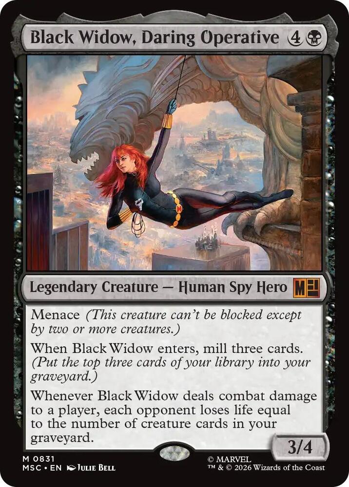 Black Widow, Daring Operative 831 (Commander: Marvel Super Heroes)  - Foil | Good Games Cannington