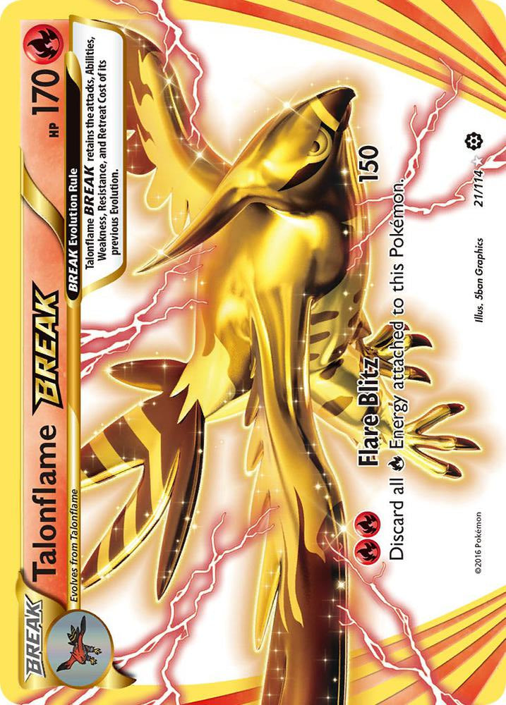 Talonflame BREAK 21/114 (XY - Steam Siege)  - Holofoil | Good Games Cannington
